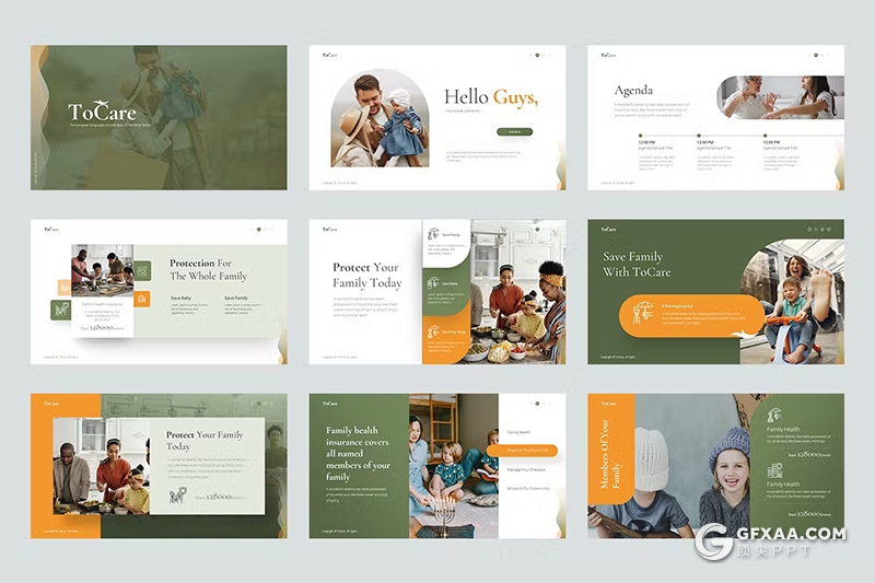 30页亲子户外活动儿童娱乐主题国外 KeyNote模板 - 顶尖PPT