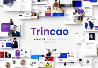 39页简约精美团队介绍商业计划商务通用国外KeyNote模板 - 顶尖PPT