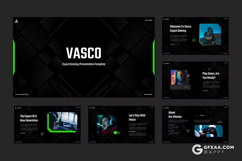 36页高端大气游戏主题通用国外KeyNote模板 - 顶尖PPT