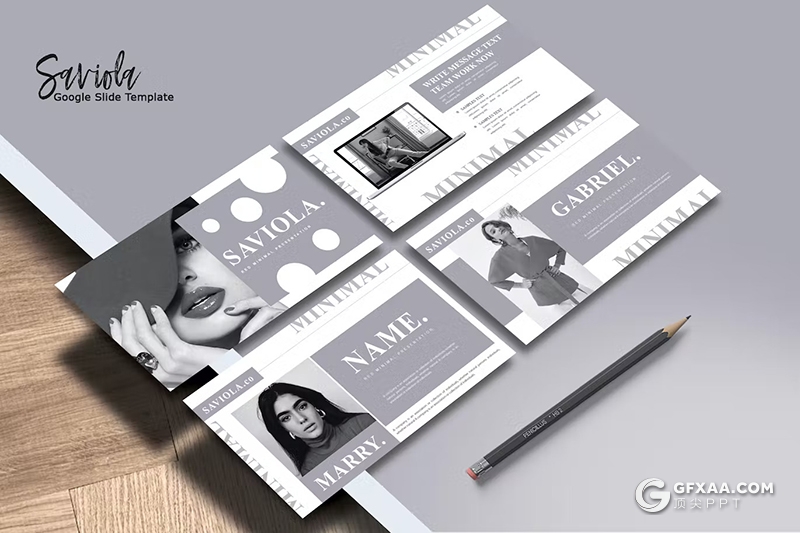 35页精美时尚摄影图片展示产品展示通用国外PPT模板两种配色 - 顶尖PPT