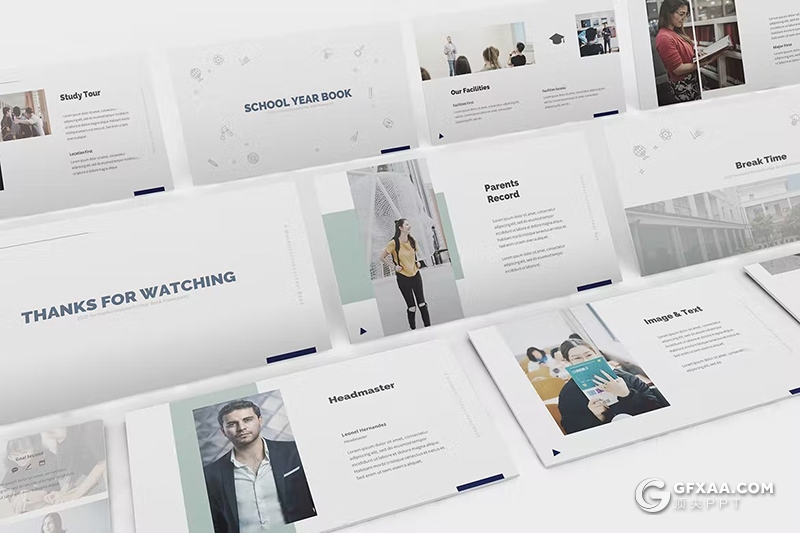 31页大学教育培训宣传国外PPT模板 - 顶尖PPT