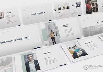 31页大学教育培训宣传国外KeyNote模板 - 顶尖PPT