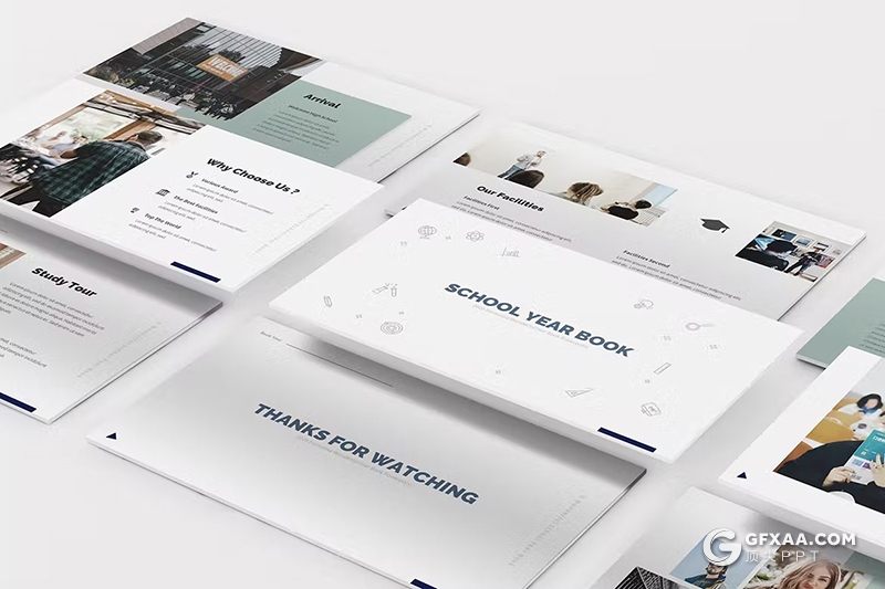 31页大学教育培训宣传国外PPT模板 - 顶尖PPT