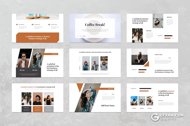 54页摄影图片展示产品展示通用国外KeyNote模板 - 顶尖PPT