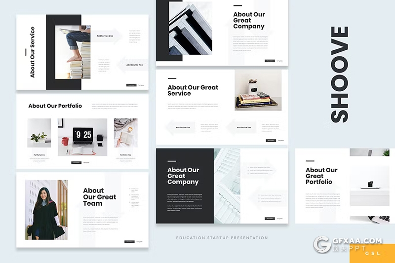30页教育培训宣传介绍教育创业通用国外GoogleSlides模板 - 顶尖PPT