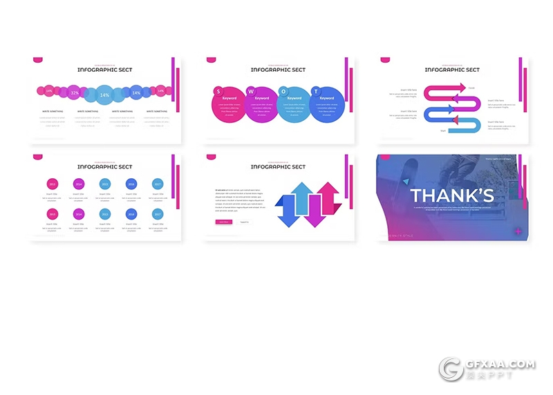 30页户外运动滑板娱乐活动策划国外Keynote模板5种主题配色 - 顶尖PPT