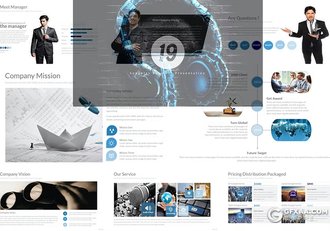 30页团队介绍商务计划书产品研发商务通用国外PPT模板 - 顶尖PPT