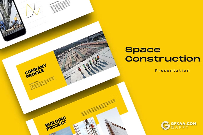 30页商业地产建筑工程施工项目公司项目介绍展示国外Keynote模板 - 顶尖PPT