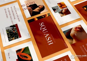 35页时尚精美摄影图片展示国外GoogleSlides模板 - 顶尖PPT