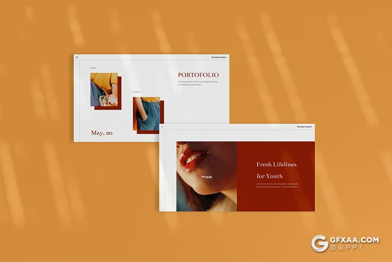 35页时尚精美摄影图片展示国外PPT模板 - 顶尖PPT