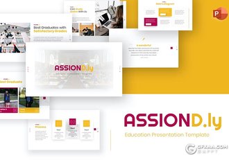 30页大学教育培训宣传大学生活展示国外PPT模板 - 顶尖PPT