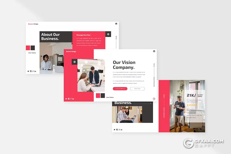 35页企业介绍商业计划书团队介绍商务通用国外PPT模板 - 顶尖PPT