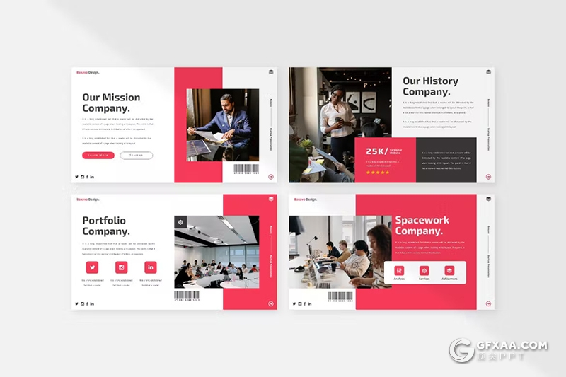 35页企业介绍商业计划书团队介绍商务通用国外PPT模板 - 顶尖PPT