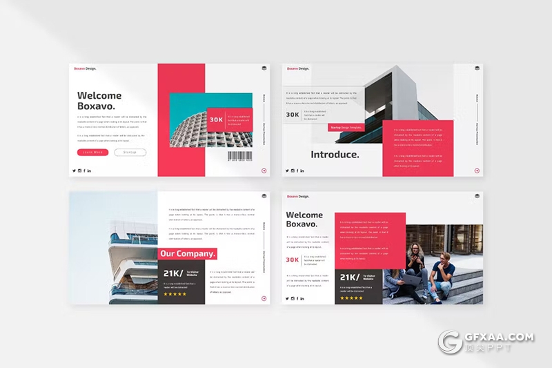 35页企业介绍商业计划书团队介绍商务通用国外PPT模板 - 顶尖PPT