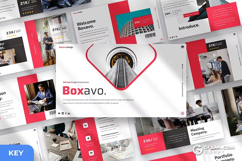 35页企业介绍商业计划书团队介绍商务通用国外PPT模板 - 顶尖PPT