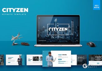 30页企业简介团队介绍商业计划商务通用国外KeyNote模板5种配色 - 顶尖PPT