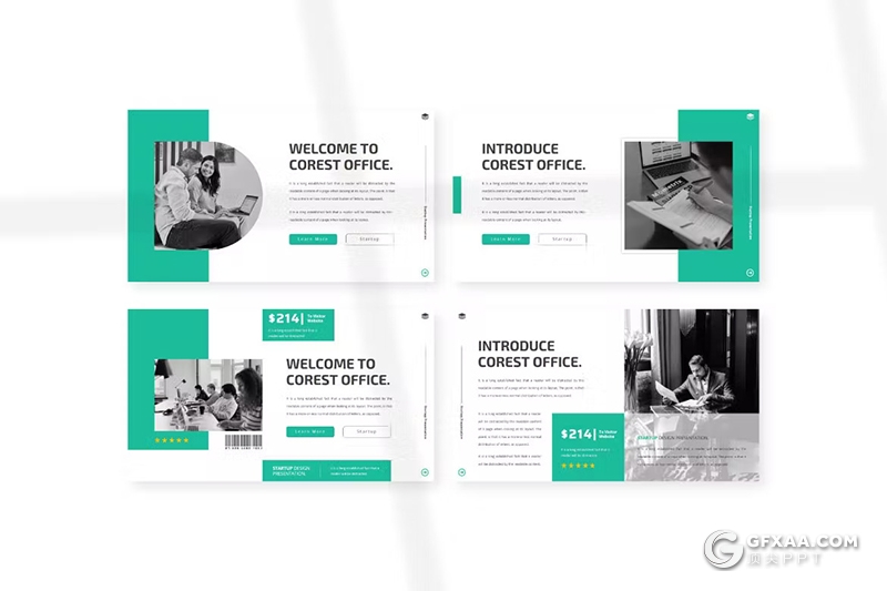 30页绿色简约大气商务通用国外KeyNote模板 - 顶尖PPT