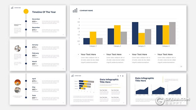 41页高端大气蓝色企业合作商业计划书商务通用国外PPT模板 - 顶尖PPT