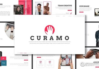 30页简约大气团队介绍商务通用国外KeyNote模板5种配色 - 顶尖PPT