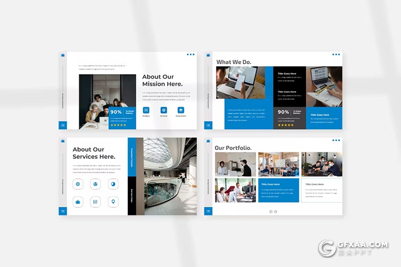 36页大气企业介绍商业计划书商务通用国外PPT模板 - 顶尖PPT