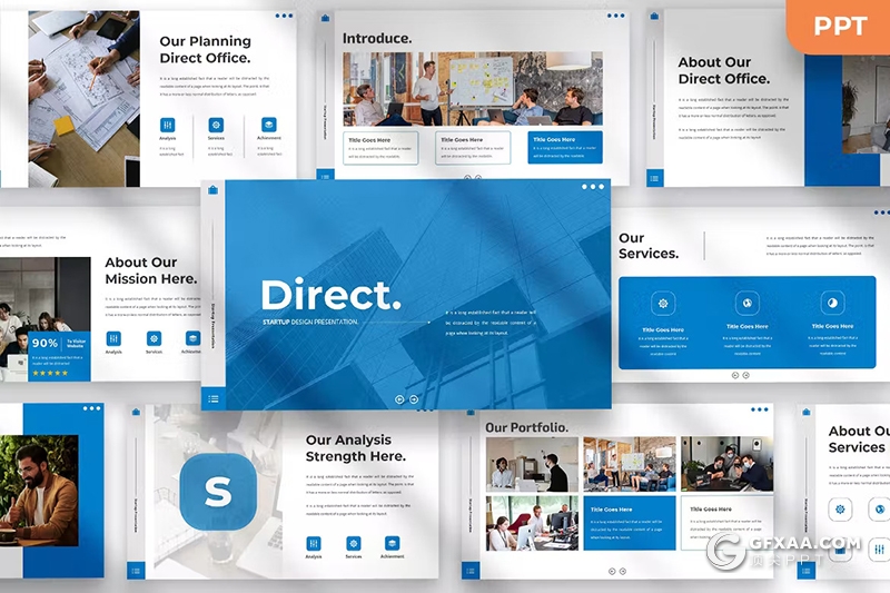 36页大气企业介绍商业计划书商务通用国外PPT模板 - 顶尖PPT