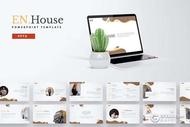 30页时尚精美团队介绍商业计划商务通用国外PPT模板5种配色 - 顶尖PPT