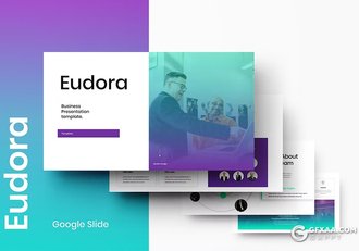 39页渐变蓝色企业合作商业计划团队介绍商务通用国外GoogleSlides模板 - 顶尖PPT