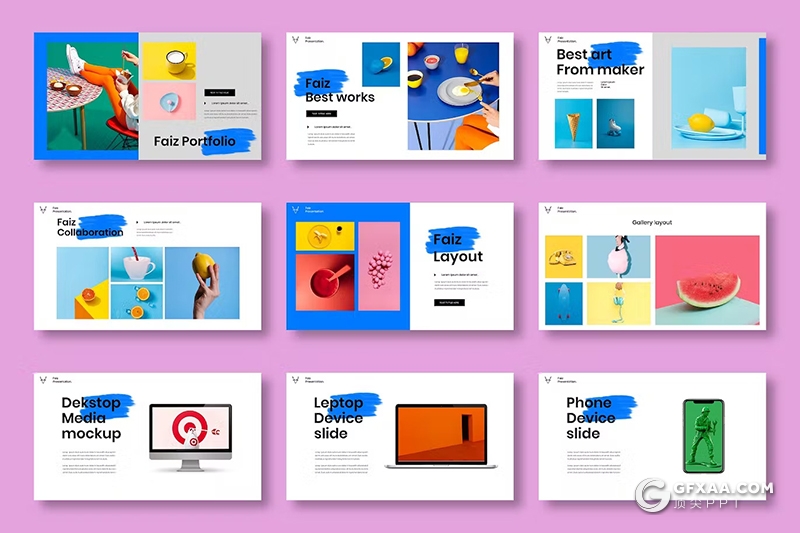 39页精美时尚摄影图片展示商业通用国外KeyNote模板 - 顶尖PPT