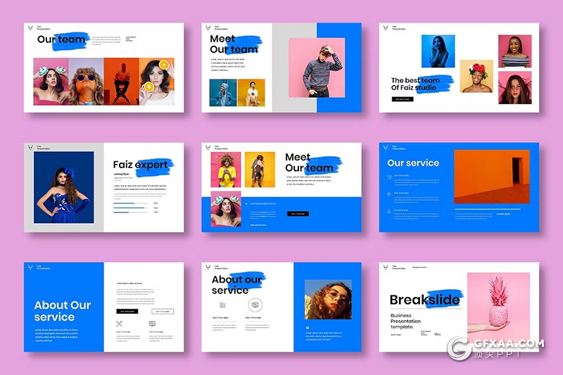 39页精美时尚摄影图片展示商业通用国外KeyNote模板 - 顶尖PPT