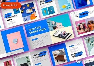 39页精美时尚摄影图片展示商业通用国外PPT模板 - 顶尖PPT