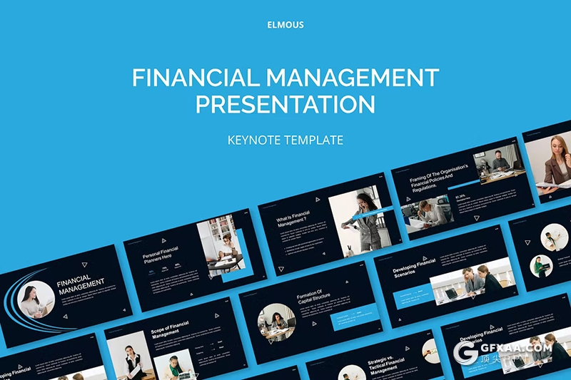 30页高端大气商业计划书财务管理主题演讲商务通用国外KeyNote模板 - 顶尖PPT