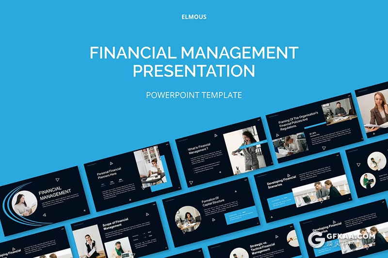 30页高端大气商业计划书财务管理主题演讲商务通用国外PPT模板 - 顶尖PPT