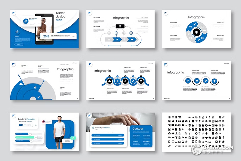 39页精美大气企业简介团队介绍商业计划商务通用国外PPT模板 - 顶尖PPT