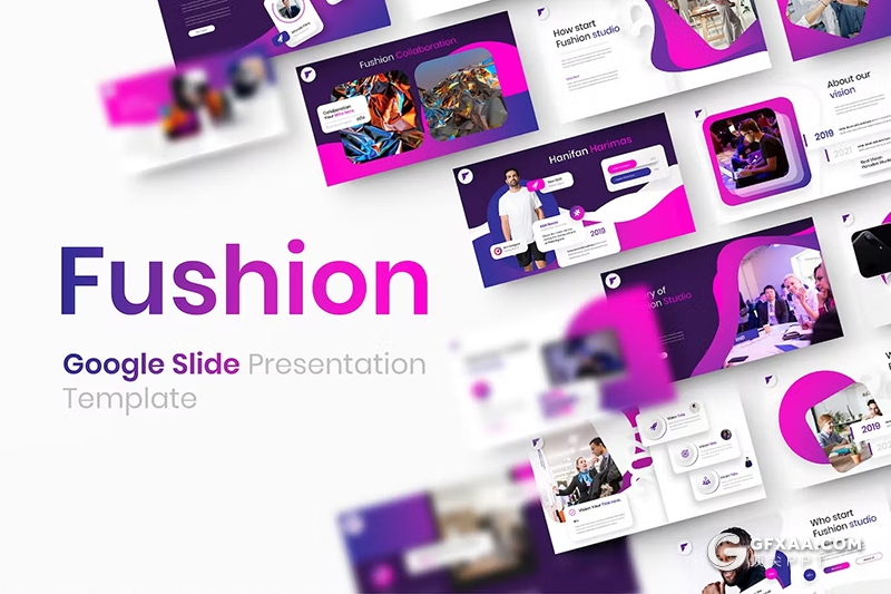 39页大气时尚渐变紫色业务展示商业计划书商务通用国外GoogleSlides模板 - 顶尖PPT