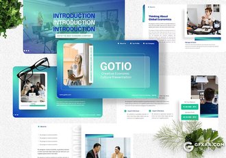 40页渐变色商业计划书团队介绍商务通用国外PPT模板 - 顶尖PPT