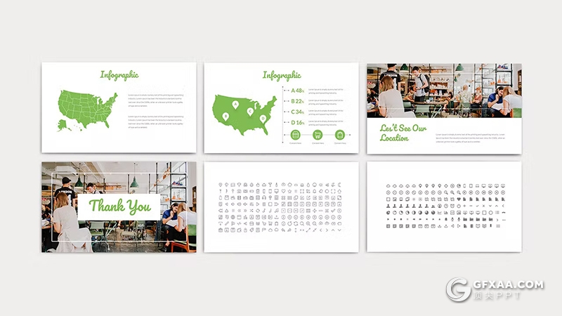 30页绿色蔬菜食品介绍通用国外KeyNote模板 - 顶尖PPT