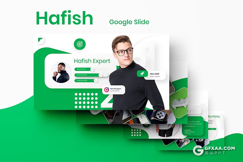 39页绿色产品介绍团队介绍商业计划商务通用国外GoogleSlides模板 - 顶尖PPT