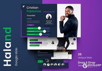 39页高端大气产品介绍团队简介商业计划商务通用国外GoogleSlides模板 - 顶尖PPT