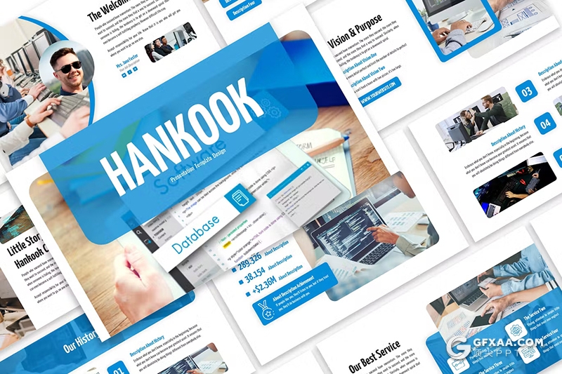 30页企业业务介绍商业计划商务通用国外PPT模板5种配色 - 顶尖PPT