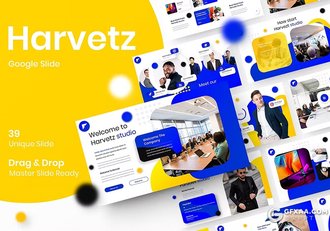 39页时尚精美商业计划团队介绍企业简介商务通用国外GoogleSlides模板 - 顶尖PPT