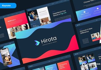 32页创意精美企业简介团队介绍商务通用国外KeyNote模板 - 顶尖PPT