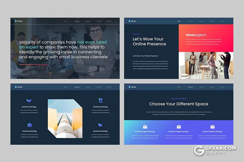 32页创意精美企业简介团队介绍商务通用国外GoogleSlides模板 - 顶尖PPT