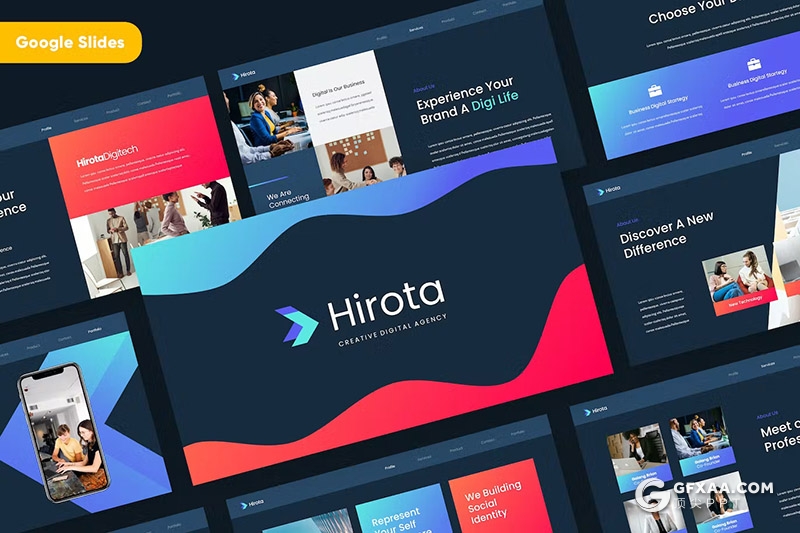 32页创意精美企业简介团队介绍商务通用国外GoogleSlides模板 - 顶尖PPT