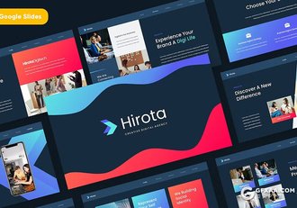 32页创意精美企业简介团队介绍商务通用国外GoogleSlides模板 - 顶尖PPT