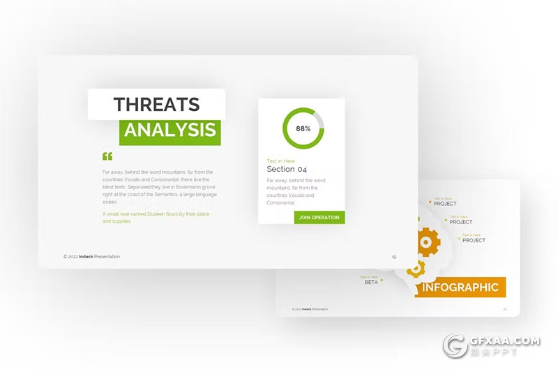 24页清新简约商务通用国外PPT模板 - 顶尖PPT