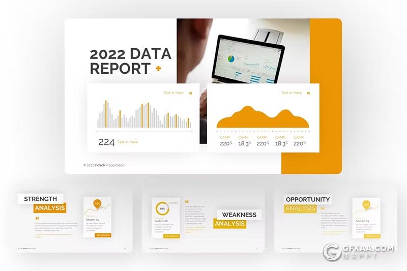 24页清新简约商务通用国外PPT模板 - 顶尖PPT