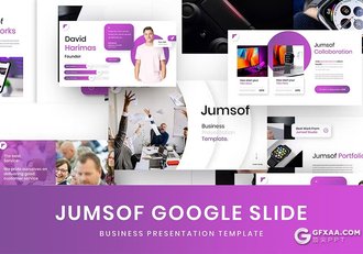 39页渐变紫色商业计划书团队介绍商务通用国外GoogleSlides模板 - 顶尖PPT