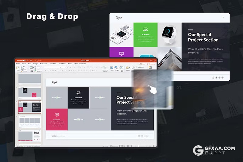 171页多色彩商务通用图形图表国外PPT模板 - 顶尖PPT