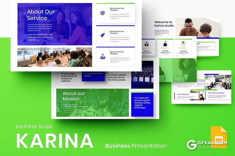 39页大气精美企业介绍商业计划商务通用国外GoogleSlides模板 - 顶尖PPT