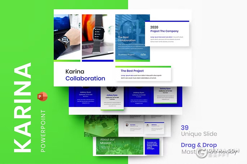 39页大气精美企业介绍商业计划商务通用国外PPT模板 - 顶尖PPT